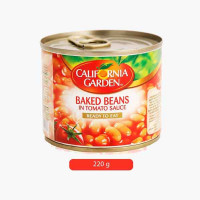 CALIFORNIA GARDEN BAKED BEANS IN T/SAUCE 220GM فاص..
