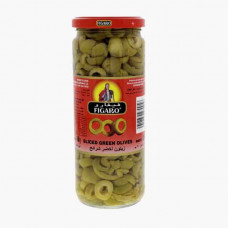 FIGARO SLICED GREEN OLIVE 2X230GM زيتون اخضر فيجارو 2×230جرام