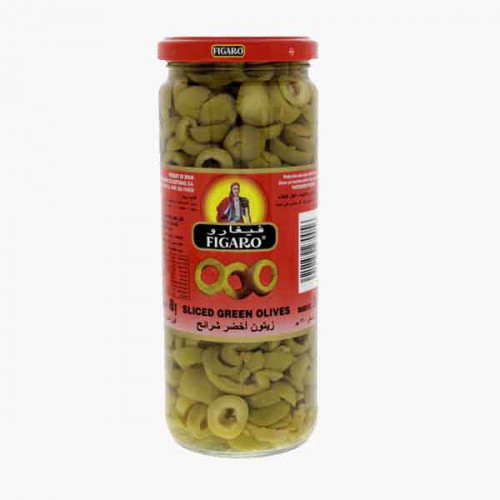 FIGARO SLICED GREEN OLIVE 2X230GM زيتون اخضر فيجارو 2×230جرام