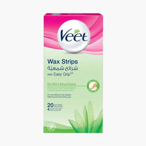 VEET COLD WAX STRIPS DRY 20S فييت شرائح شمعية /ماكس جولد سكن 20 حبة 