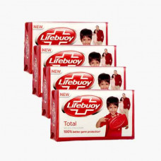 LIFEBUOY SOAP - TOTAL 3+1FREE 125 GM صابون لايفبوي 3+1مجان 125 جرام
