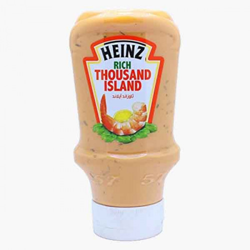 HEINZ MAYONNAISE1000 ISLAND DRESSING 400 ML هاينيز مايونيز 1000 ايسلاند دريسينج 400 