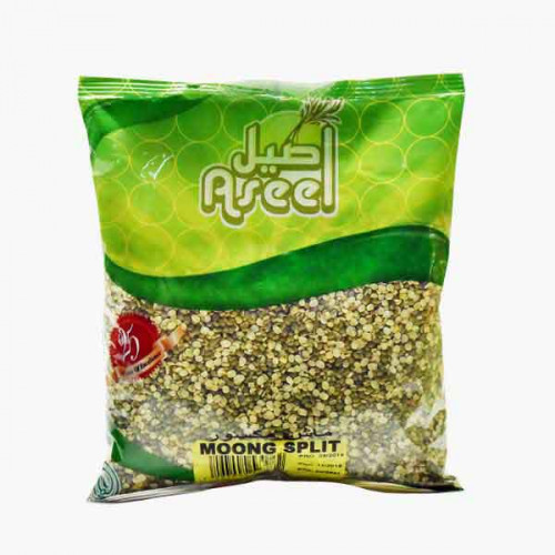 ASEEL MOONG SPLIT 500GM لوبيا خضراء مهروسة اصيل 500جرام