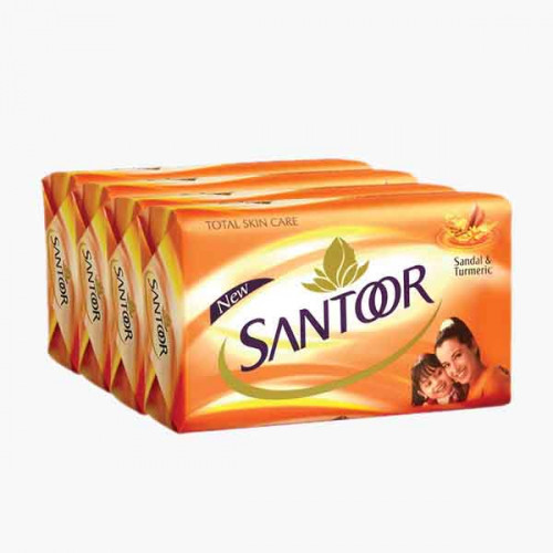 SANTOOR SOAP 125GM 3+1 PROMO سنتور صابون 125 جرام 3+1