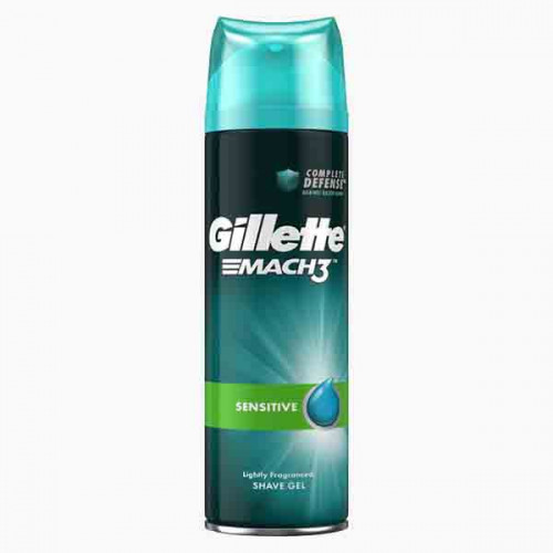 GILLETTE MACH3 GEL SENSITIVE 200ML NEW جيليت ماك للبشرة الحساسة 200ملي